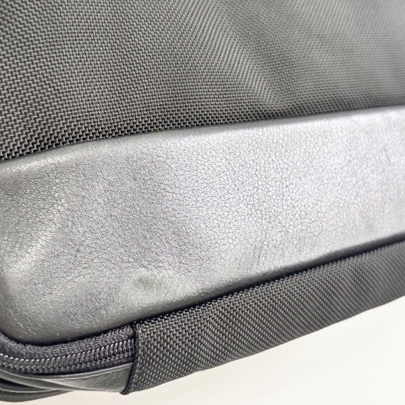 TUMI Laptop Briefcase Art Folio Zip Case Bag in Black BALLISTIC Nylon/Leather - Picture 7 of 16